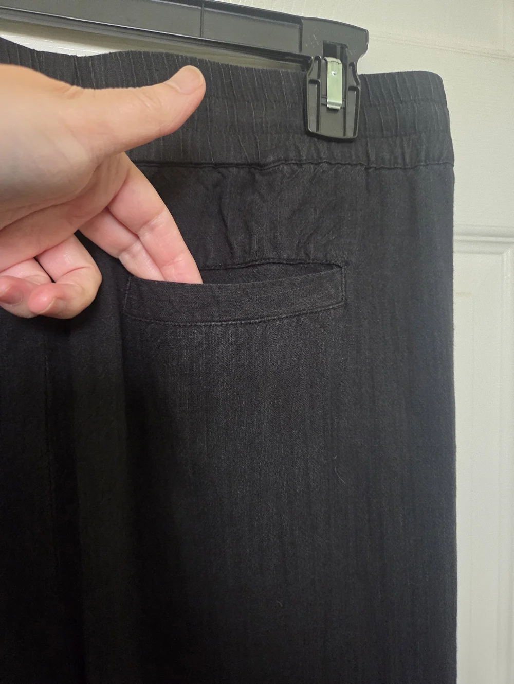 Marine Layer Black Elastic-Waist Pants Casual Everyday Loungwear Size Medium - Picture 14 of 14